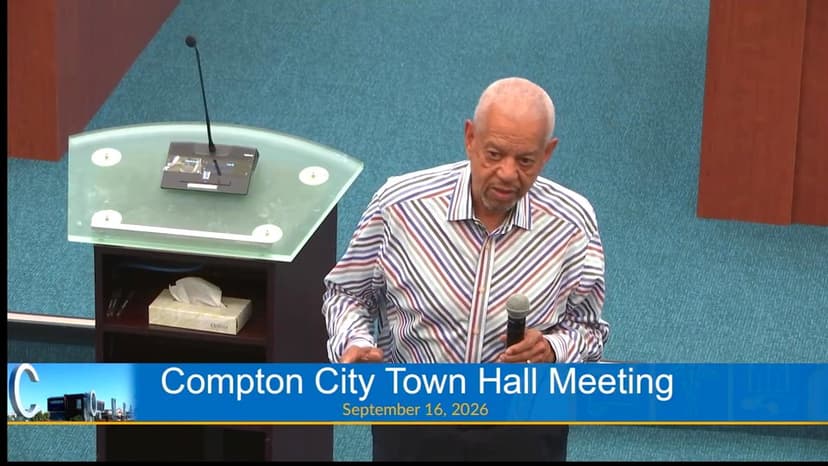 We've hired a well-known executive recruitment firm to seek a new city manager for Compton.